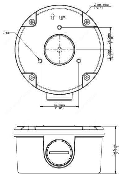 UNV kovový montážní box - TR-JB05-B-IN